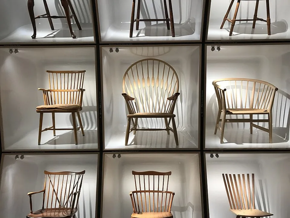 Peacock Chair von Hans J. Wegner im Designmuseum Danmark
