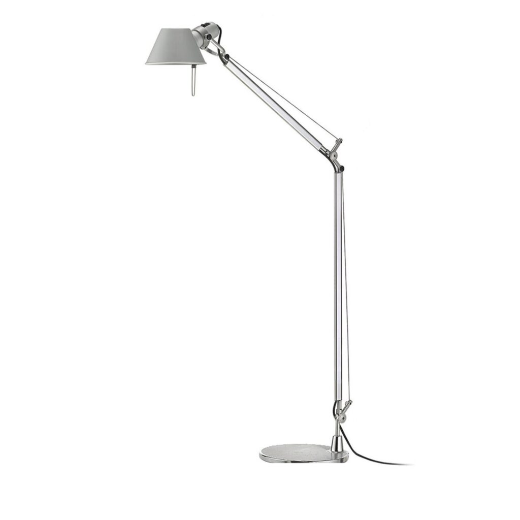 Artemide Tolomeo Lettura Stehleuchte in Aluminium, Design Michele De Lucchi und Giancarlo Fassina