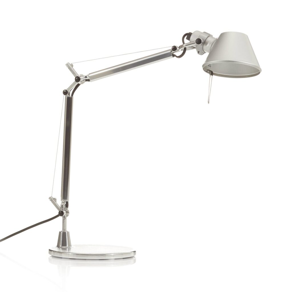 Artemide Tolomeo Micro Tischleuchte in Aluminium, Design Michele De Lucchi und Giancarlo Fassina
