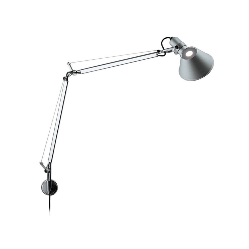 Artemide Tolomeo Micro Parete Wandleuchte in Aluminium, Design Michele De Lucchi und Giancarlo Fassina
