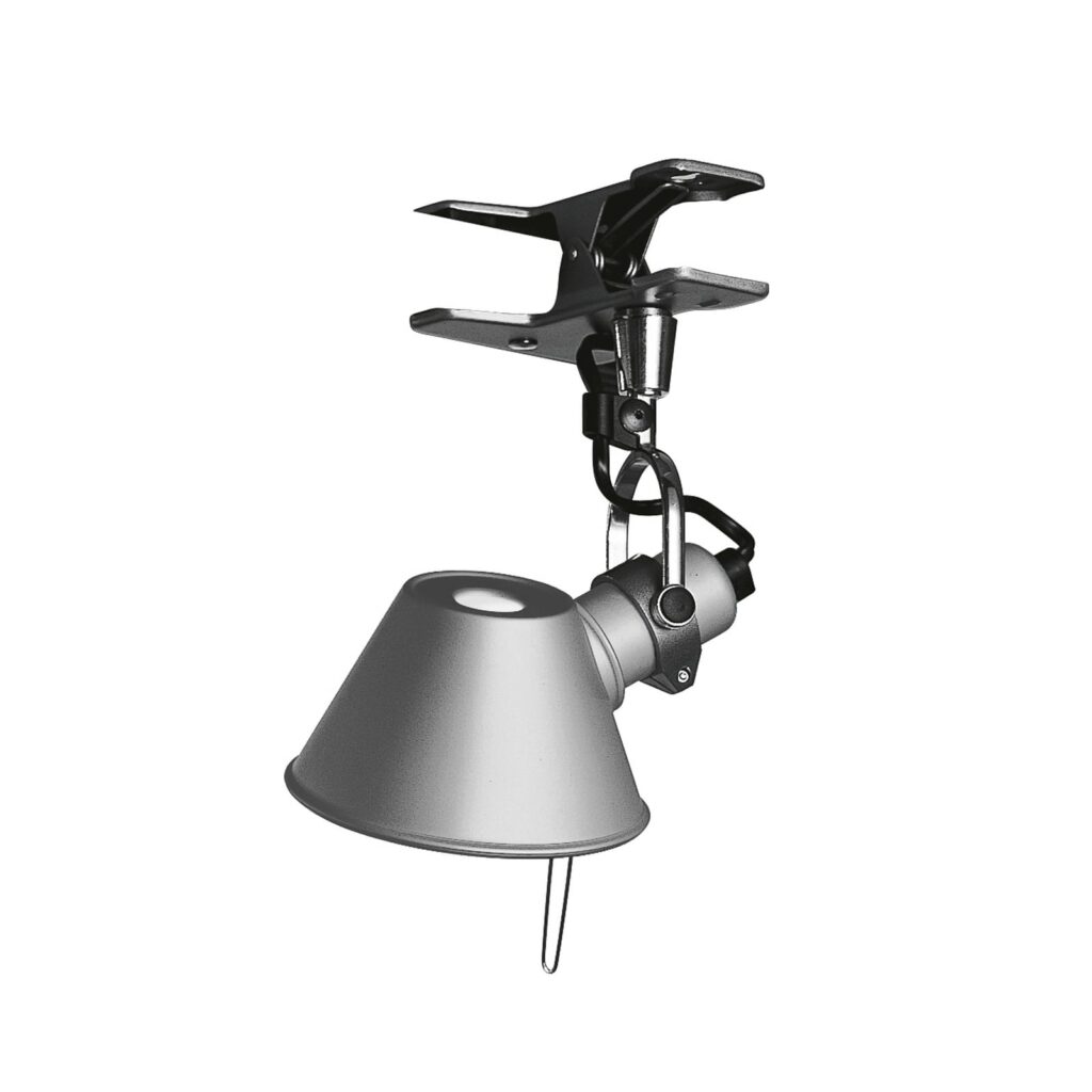 Artemide Tolomeo Micro Pinza Klemmleuchte in Aluminium, Design Michele De Lucchi und Giancarlo Fassina