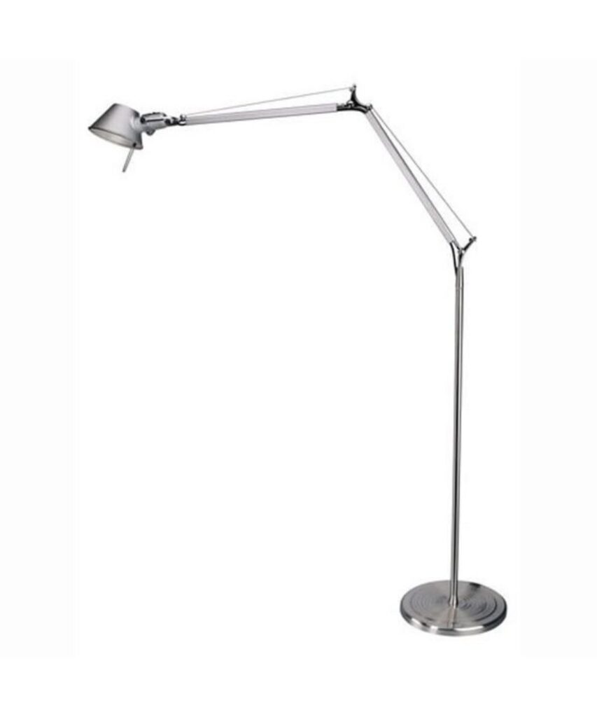 Artemide Tolomeo Terra Stehleuchte in Aluminium mit Standrohr, Design Michele De Lucchi und Giancarlo Fassina