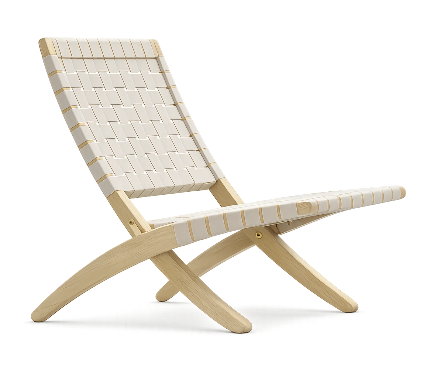 Carl Hansen & Søn MG501 Cuba Chair klappbarer Lounge Chair aus Eiche mit Canvas Bespannung