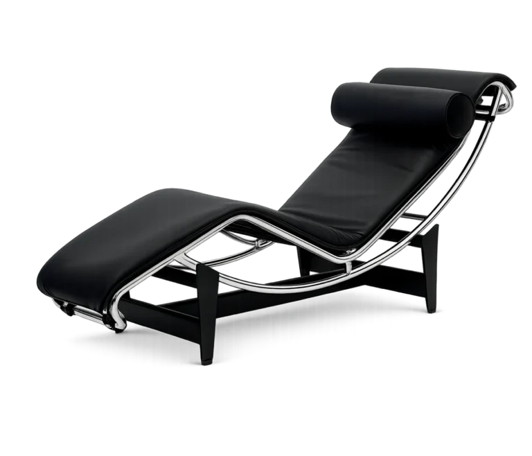 Cassina LC4 Liege Chaise Longue Designklassiker von Le Corbusier aus Leder und Stahlrohr