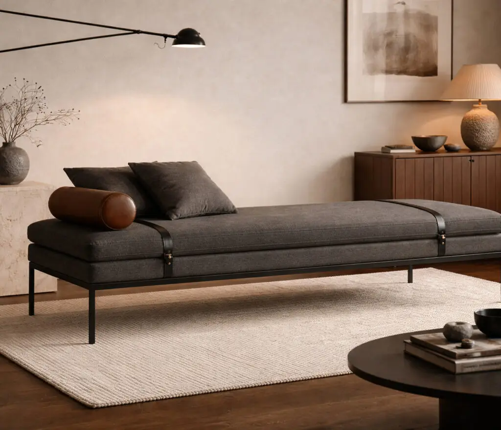 ferm LIVING Turn Bed Daybed im modernen Wohnzimmer
