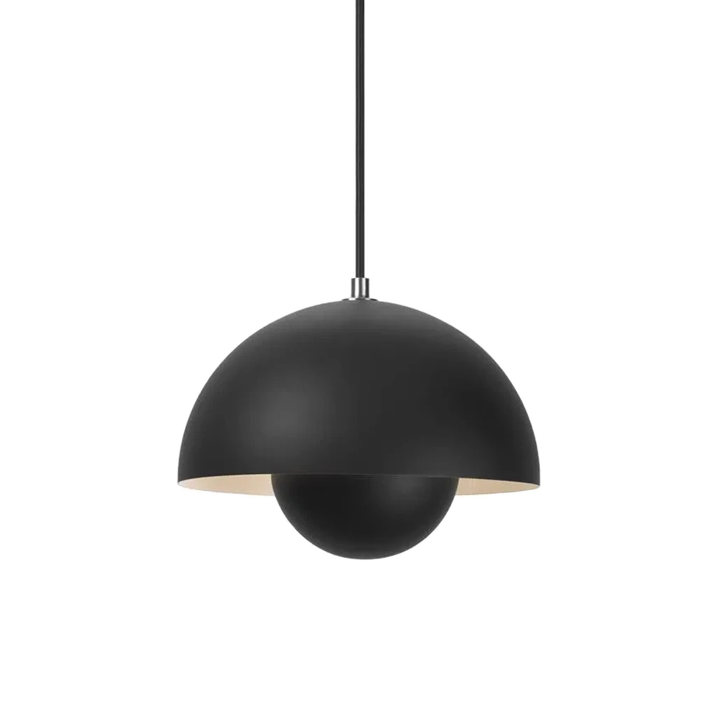 &Tradition Flowerpot VP1 Pendelleuchte in Schwarz matt