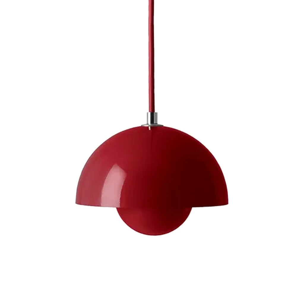 &Tradition Flowerpot VP10 Mini-Pendelleuchte in Vermilion Red