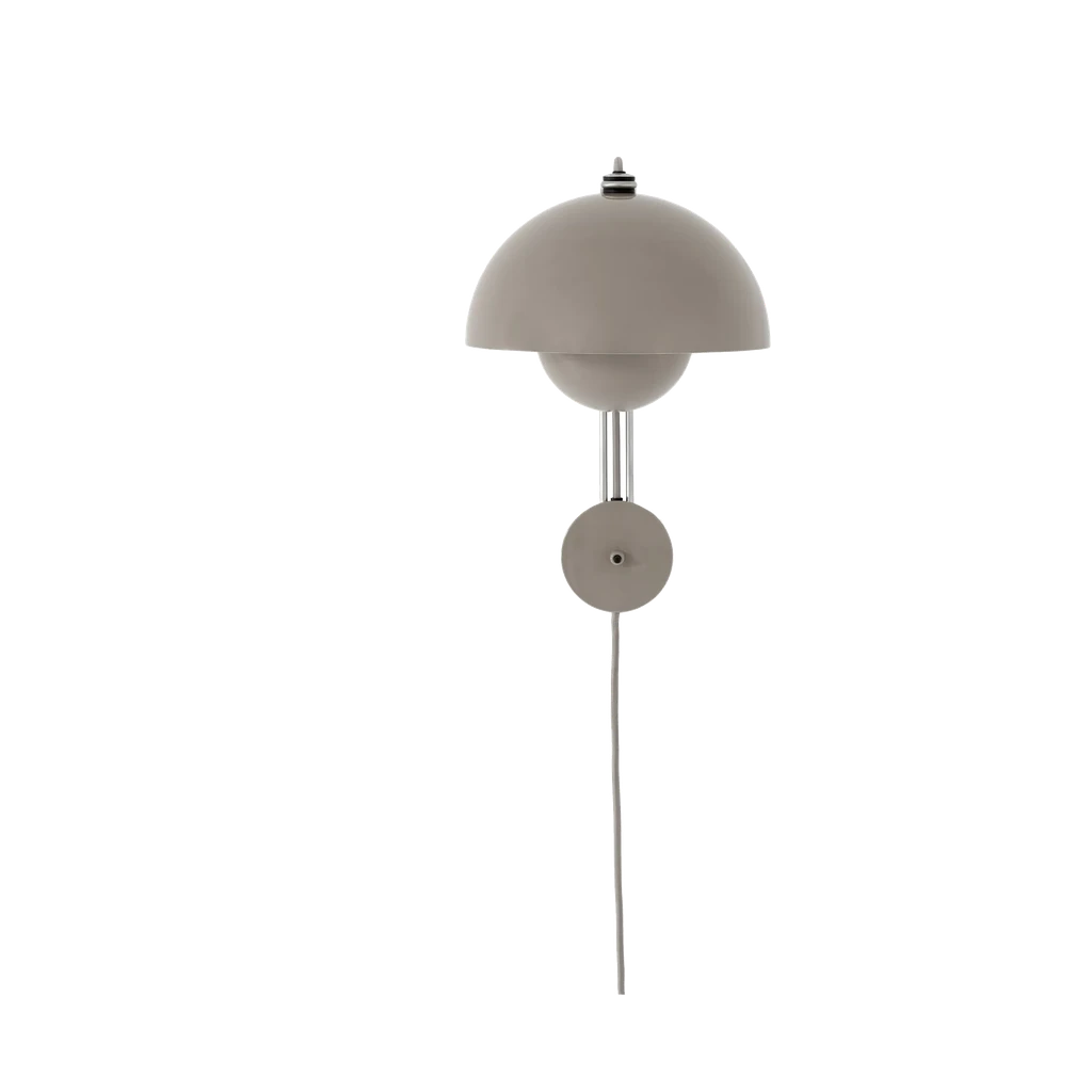 &Tradition Flowerpot VP8 Wandleuchte in Grey Beige