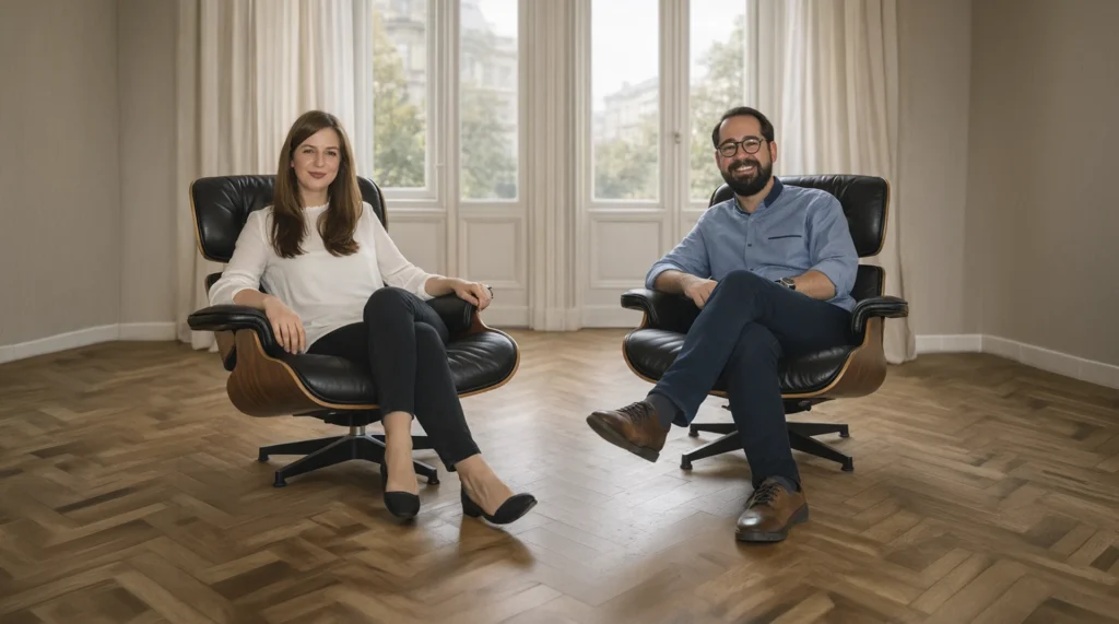 Heike und Koray von KDM mit ihren Designklassikern