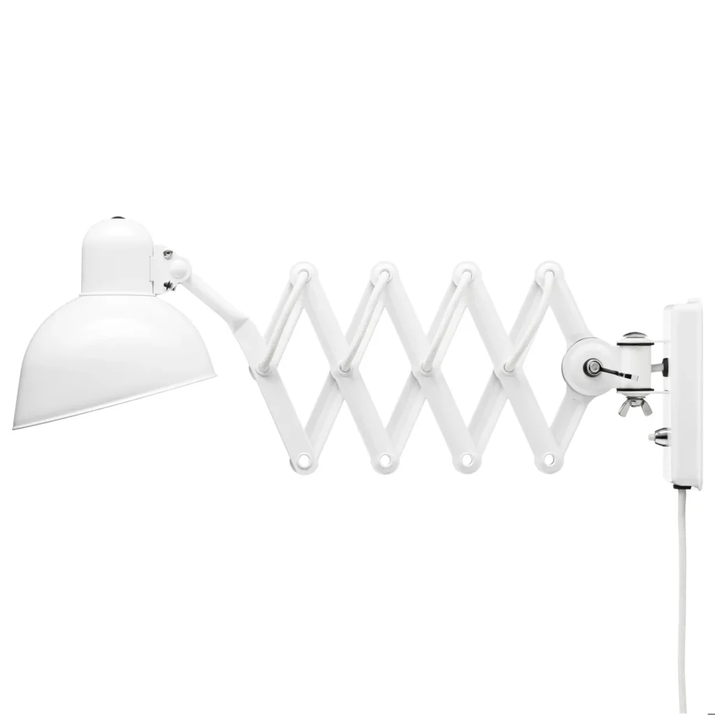 Kaiser Idell 6718-W Scherenleuchte, Ausführung Weiß, Design von Christian Dell