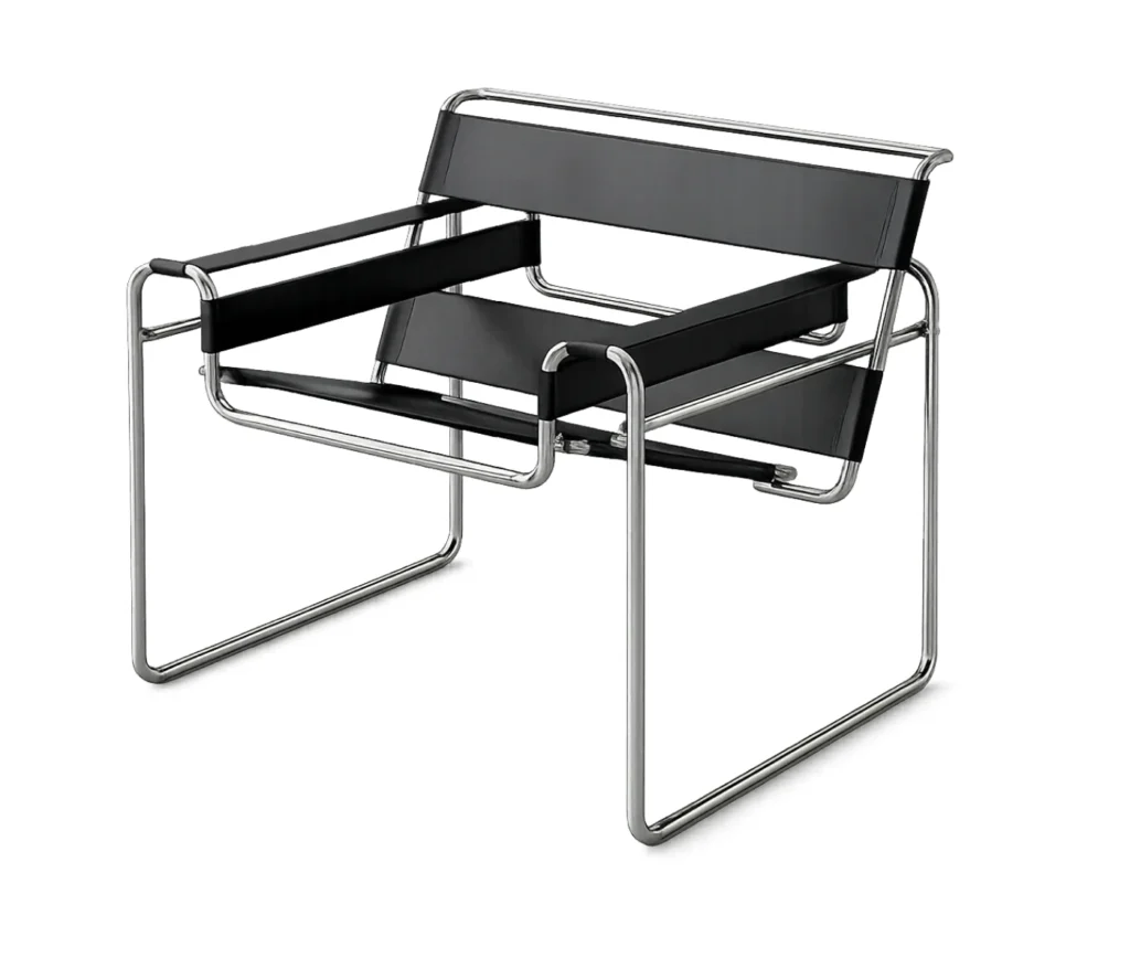 Knoll Wassily Chair Bauhaus Designklassiker von Marcel Breuer mit Stahlrohrgestell