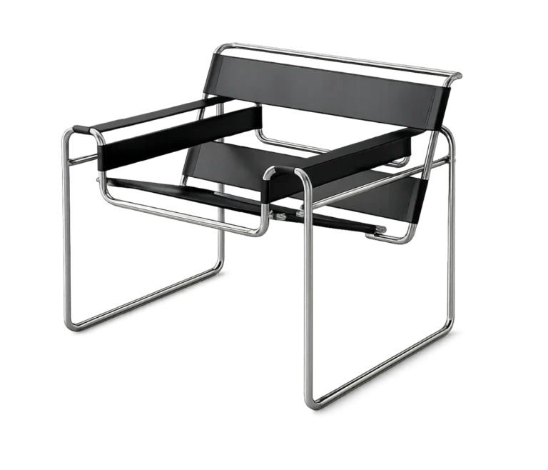 Knoll Wassily Chair Bauhaus Designklassiker von Marcel Breuer mit Stahlrohrgestell