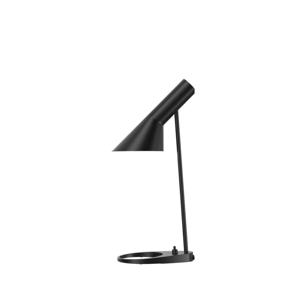 Louis Poulsen AJ Mini Tischleuchte in Schwarz, Design Arne Jacobsen