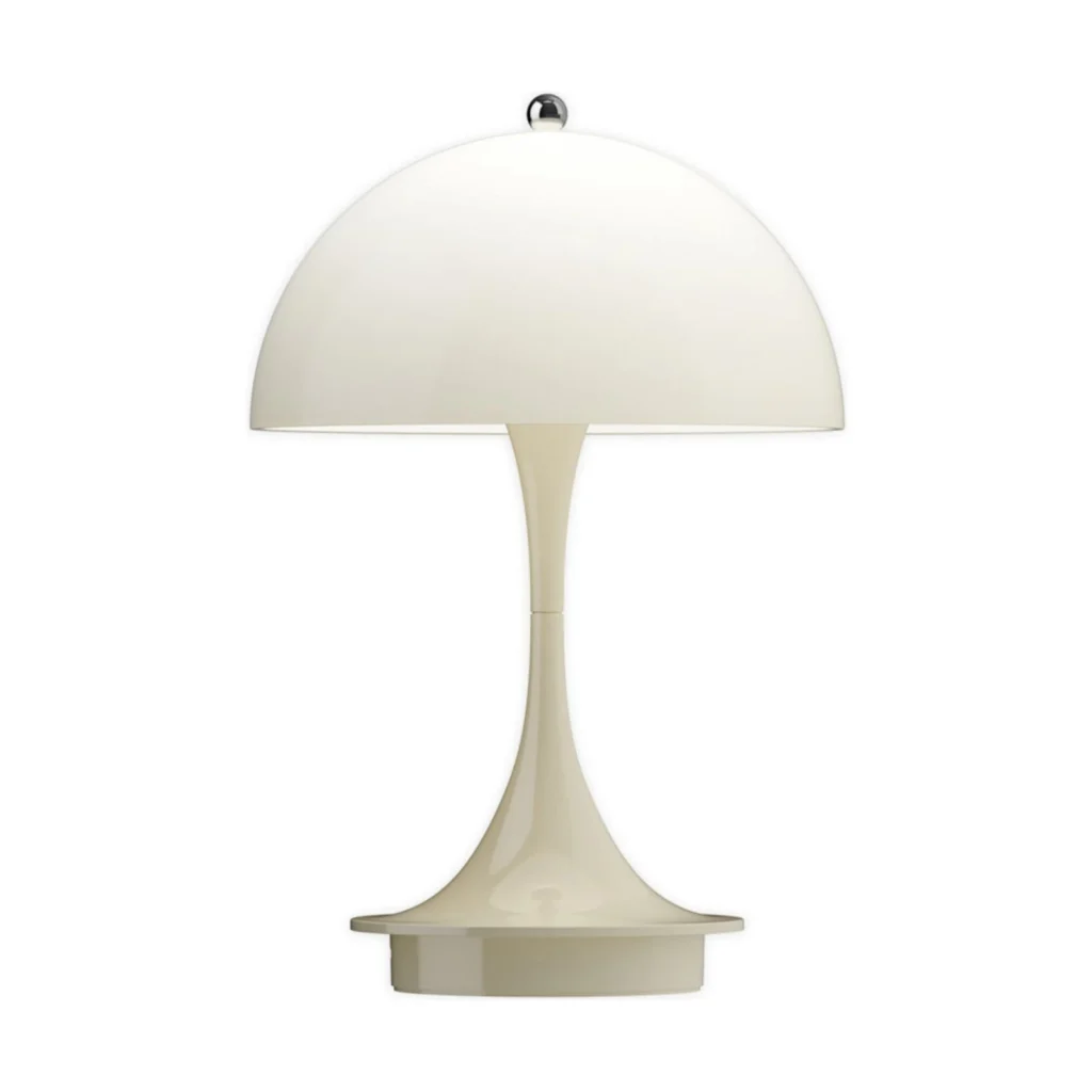 Louis Poulsen Panthella 160 Portable v3 Akku Tischleuchte in Opal Beige