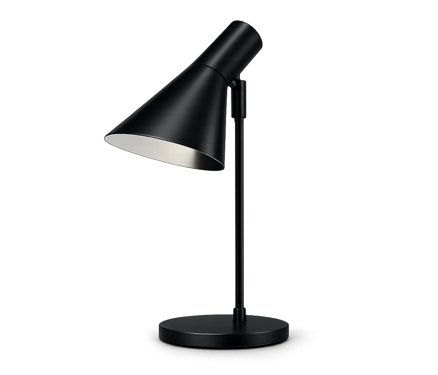 Louis Poulsen AJ Tischleuchte schwarze Designklassiker Tischlampe