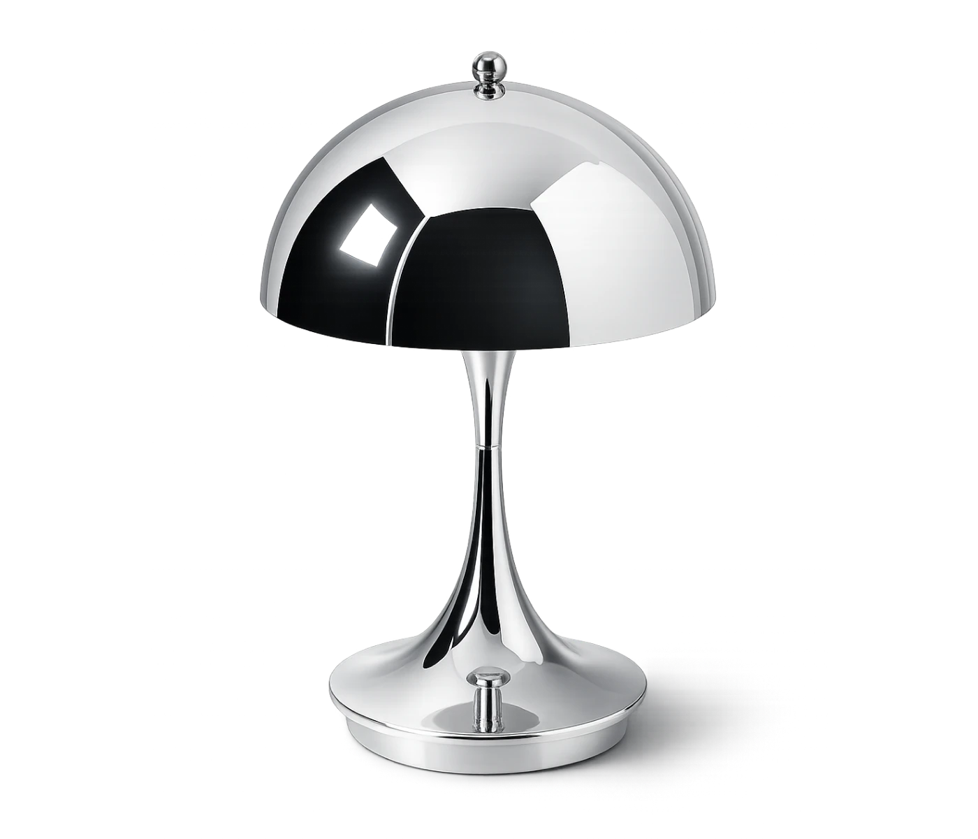 Louis Poulsen Panthella Tischleuchte von Verner Panton verchromt