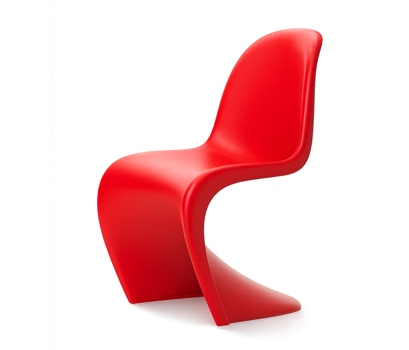 Panton Chair rot von Verner Panton – ikonischer Kunststoff Freischwinger von Vitra